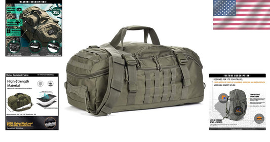 Extra Large 25L Waterproof Duffle Bag - Ideal for Gym, Travel & Outdoor