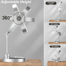 Load image into Gallery viewer, Portable Height Adjustable LED Makeup Mirror - Perfect for Travel &amp; Home Use