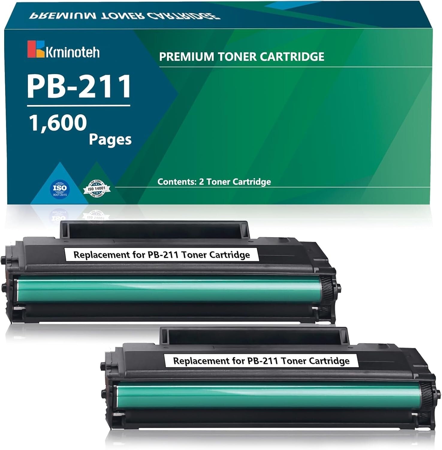 Upgraded Pantum PB-211 Toner Cartridge - 2 Pack with Precision Chip Technology
