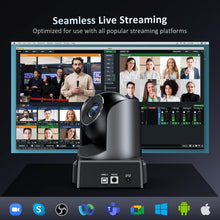 Load image into Gallery viewer, FHD 1080p Remote Controlled PTZ Camera - Perfect for Live Streaming Meetings