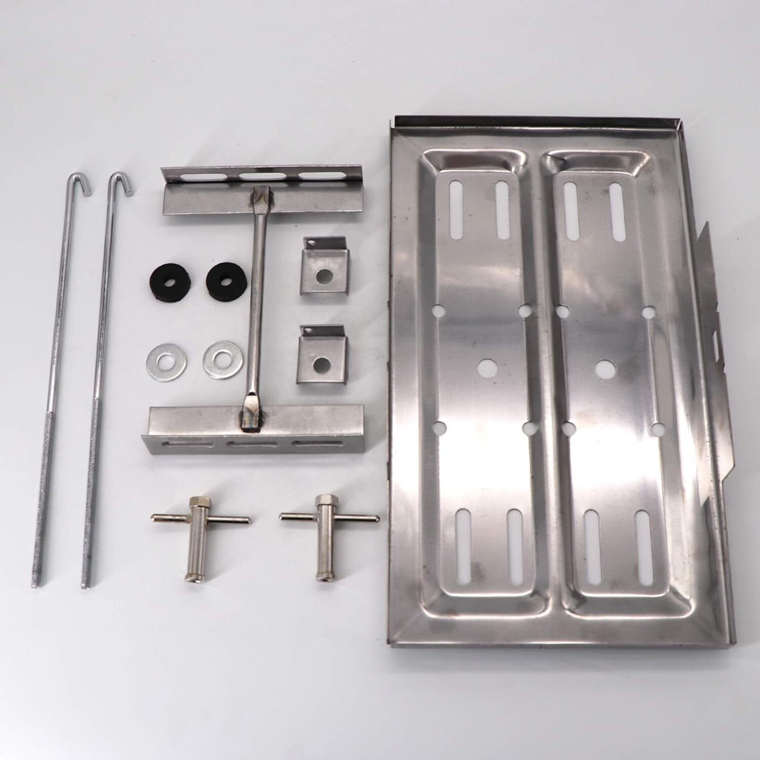 Universal Stainless Steel Tray Holder Kit - Durable 7.5" x 13.25" Solution