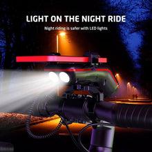 Load image into Gallery viewer, High-Quality Bluetooth Speaker Bike Mount with LED Light &amp; 5000mAh Battery