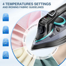 Load image into Gallery viewer, Compact 1700W Anti-Drip Steam Iron with Self-Cleaning &amp; Adjustable Steam Modes