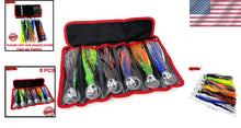 Load image into Gallery viewer, 9-Inch Fishing Trolling Lures, 6 Mixed Colors - Perfect for Big Game Fishing