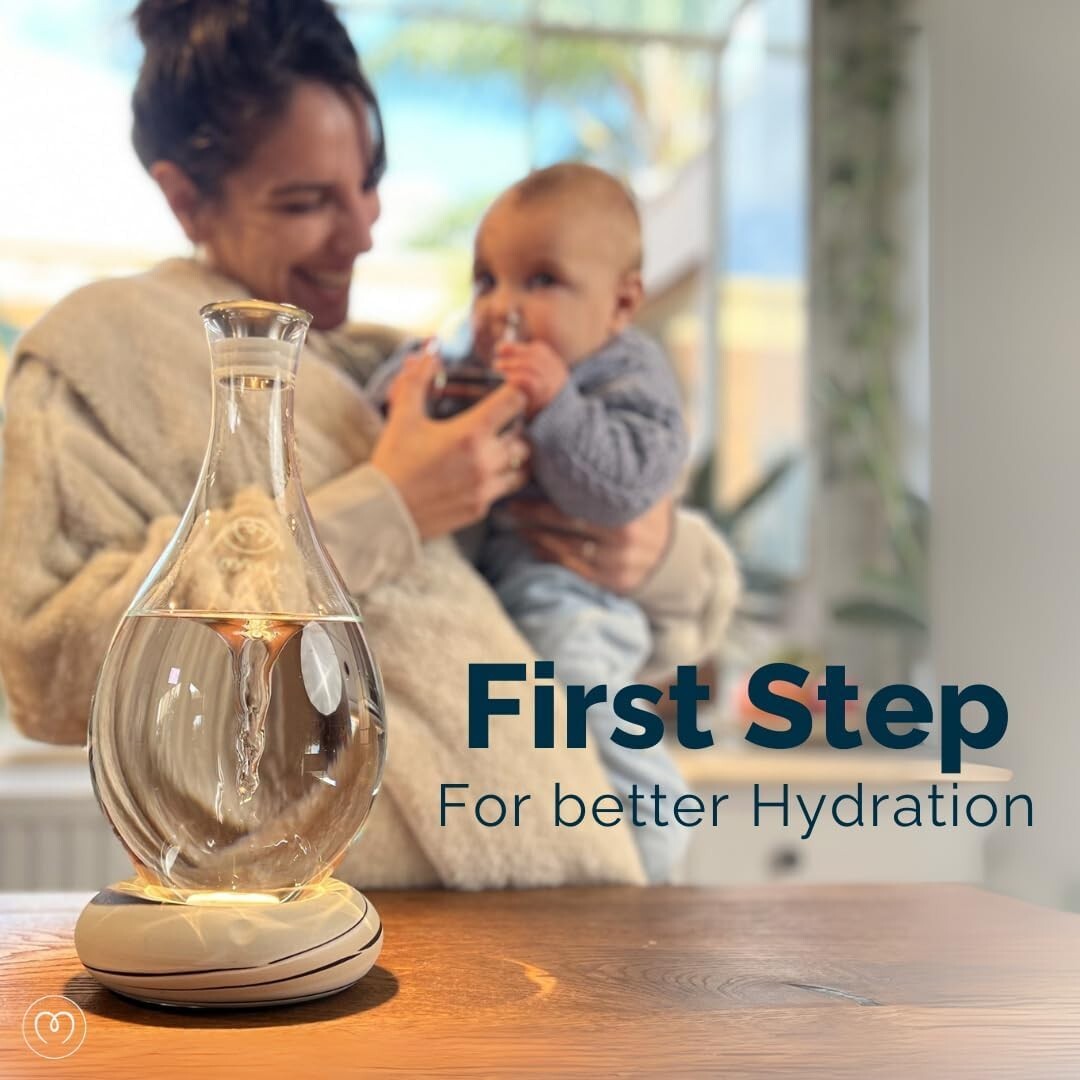 Stylish Handblown Carafe with Vortex Technology - Perfect for Home and Office