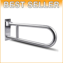 Load image into Gallery viewer, Ergonomic 23.6” Toilet Grab Bar with 300 lbs Capacity - Space-Saving Design