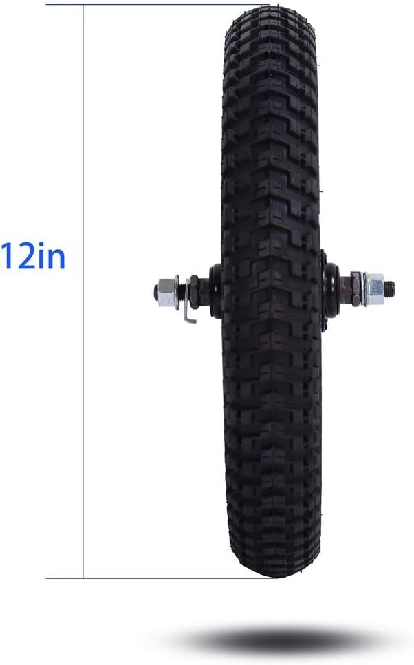 Durable 12 Inch Front Bicycle Wheel for Kids with Black Rubber Tire & Tube