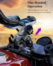 Load image into Gallery viewer, Vibration Dampener Anti-Theft Motorcycle Phone Mount for 5.4''-7.2'' Smartphones