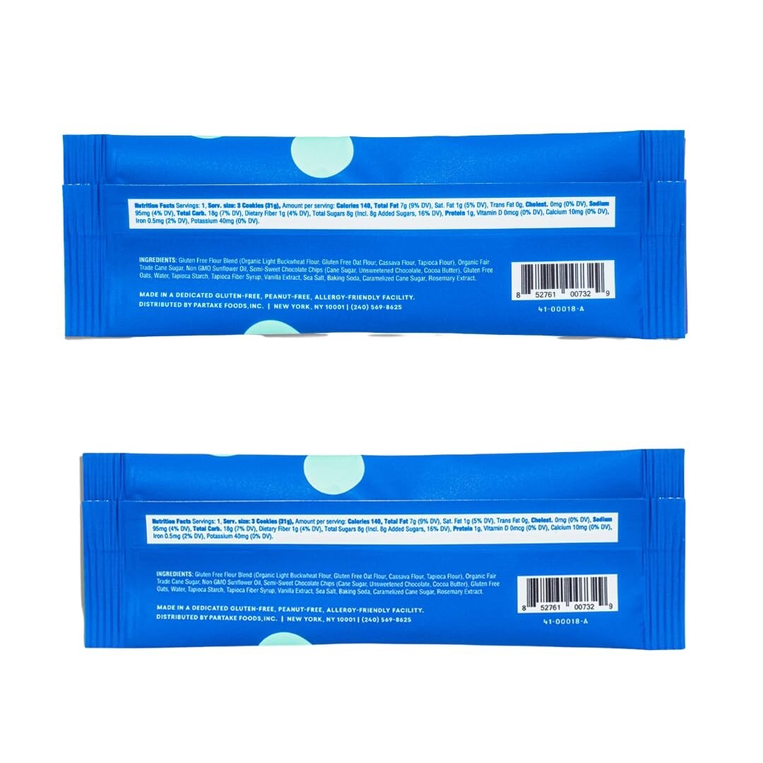 48 Convenient Gluten Free Mini Chocolate Chip Cookie Packs for Snack Lovers