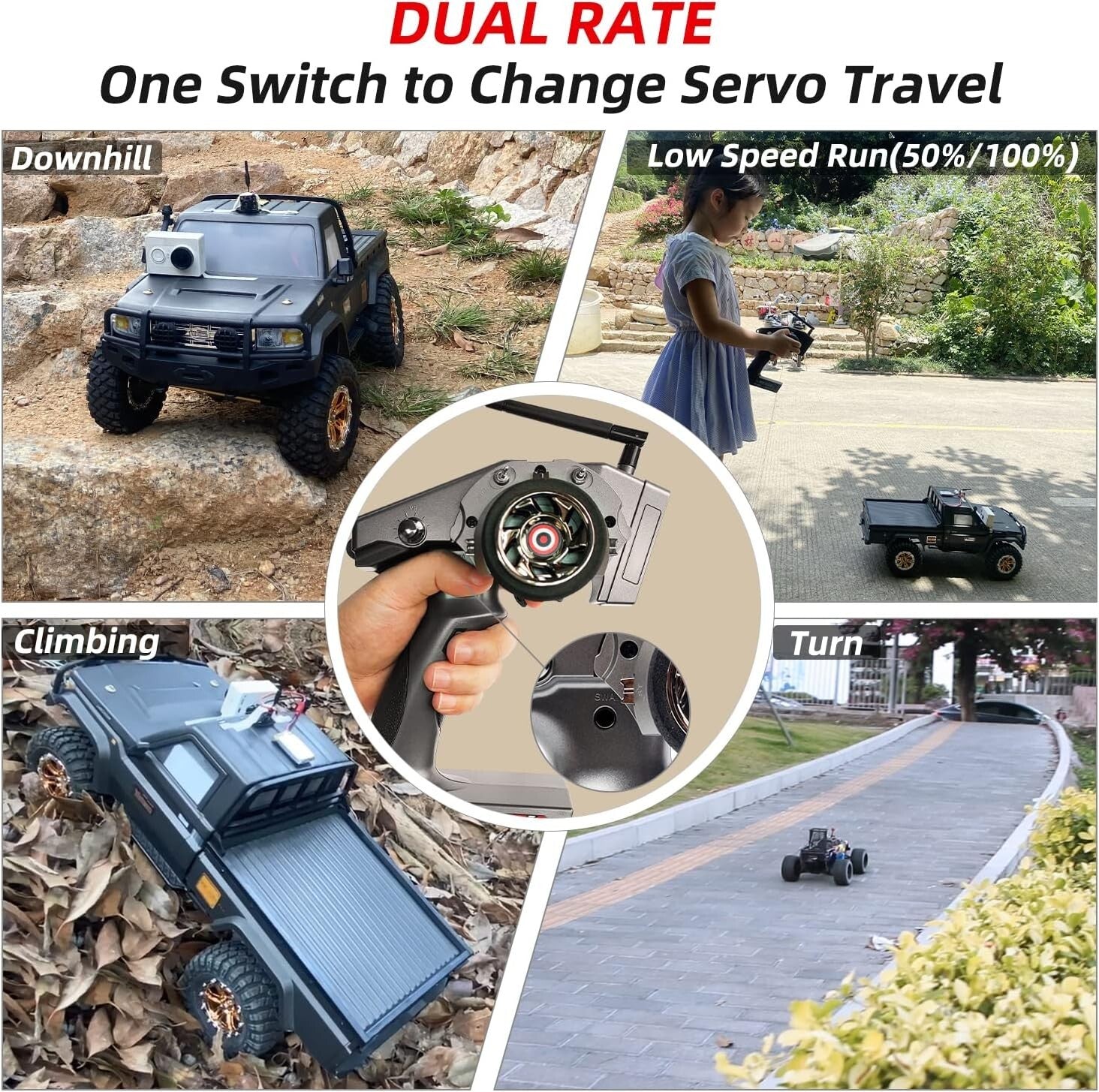 2.4GHz Radio Controller with Telemetry and Dual-Rate Control for 30 Models