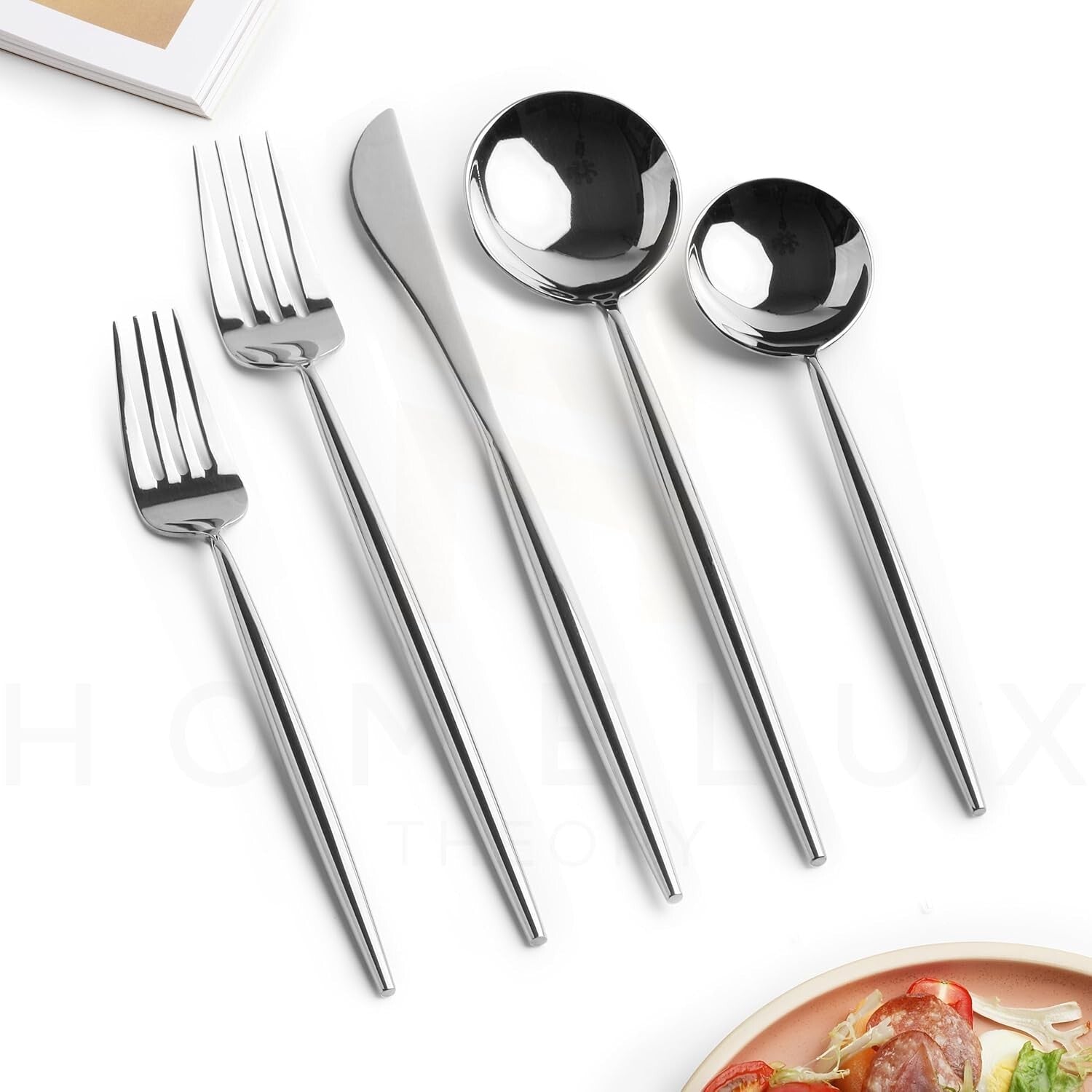 Elegant Heavy Duty 18/10 Silverware Set - Perfect for Everyday and Formal Use