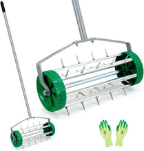 Load image into Gallery viewer, Spike Lawn Aerator with Galvanized Steel Handle - Promote Ultimate Lawn Health