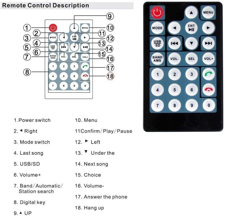 Sleek Double Din 7-Inch Touchscreen Car Radio with Hands-Free & Video Playback