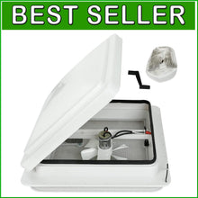 Load image into Gallery viewer, RV Roof Vent with 12V Electric Fan - Simple Waterproof Installation Included