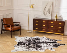 Load image into Gallery viewer, 5.2x6.6ft Faux Cowhide Area Rug - Soft, Durable &amp; Ideal for the Country Theme