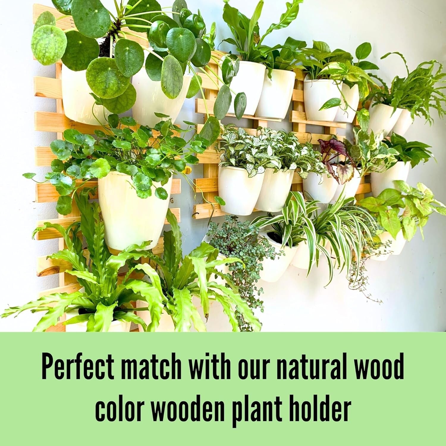 10-Pack Self-Watering Vertical Wall Planters for Stylish Indoor Herbs, 5"