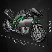 Load image into Gallery viewer, Engaging Kawasaki Motorcycle Building Kit - 888 Pieces for Family Fun &amp; Learning