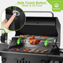 Load image into Gallery viewer, Universal Rotisserie Grill Kit - UL Certified BBQ Rotisserie with 120V Motor