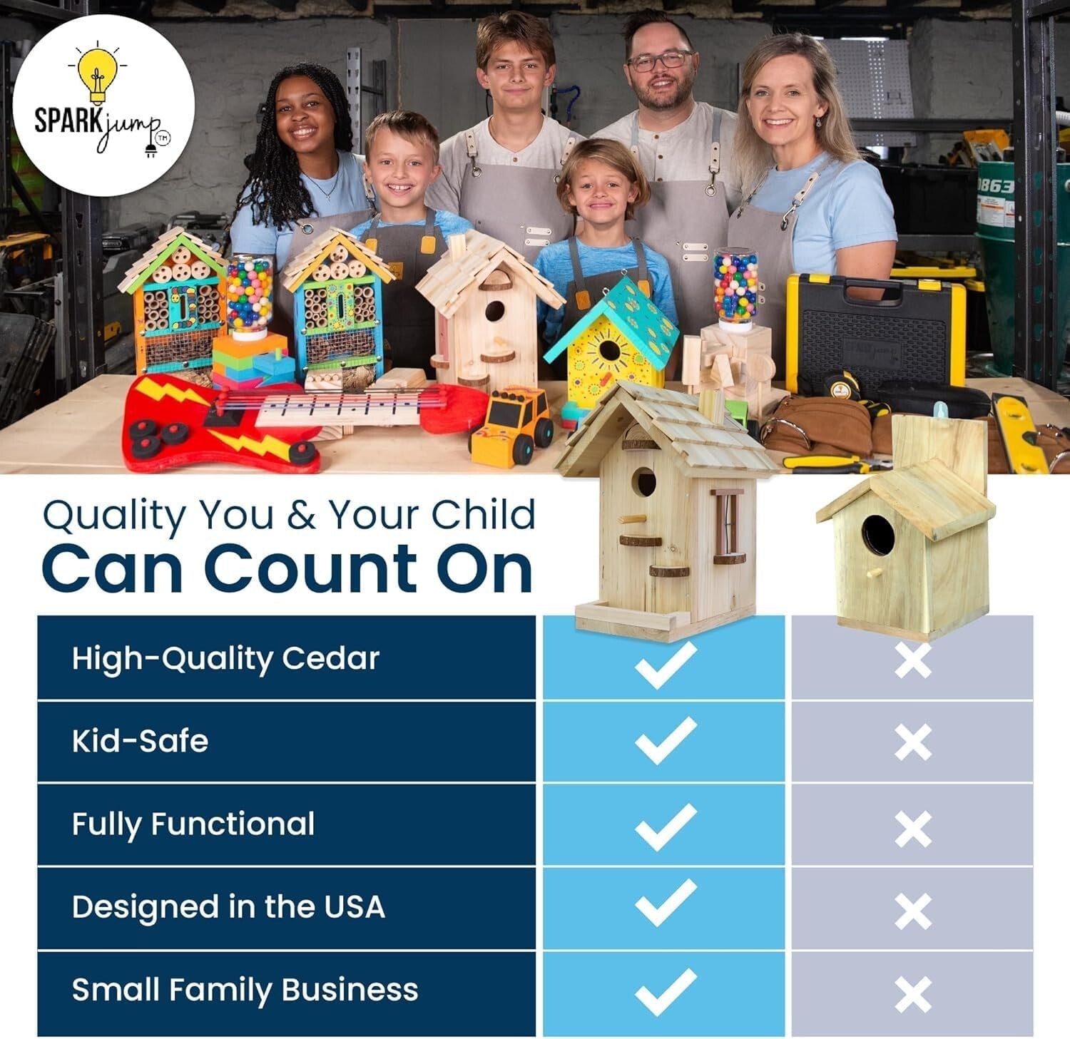 Family-Friendly Build-Your-Own Birdhouse Kit - Nurture Creativity Outdoors