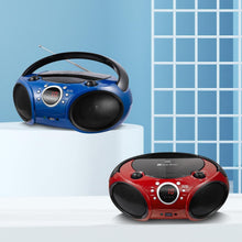 Load image into Gallery viewer, Stylish Starlight Blue CD Boombox with Wireless Bluetooth and Headphone Jack