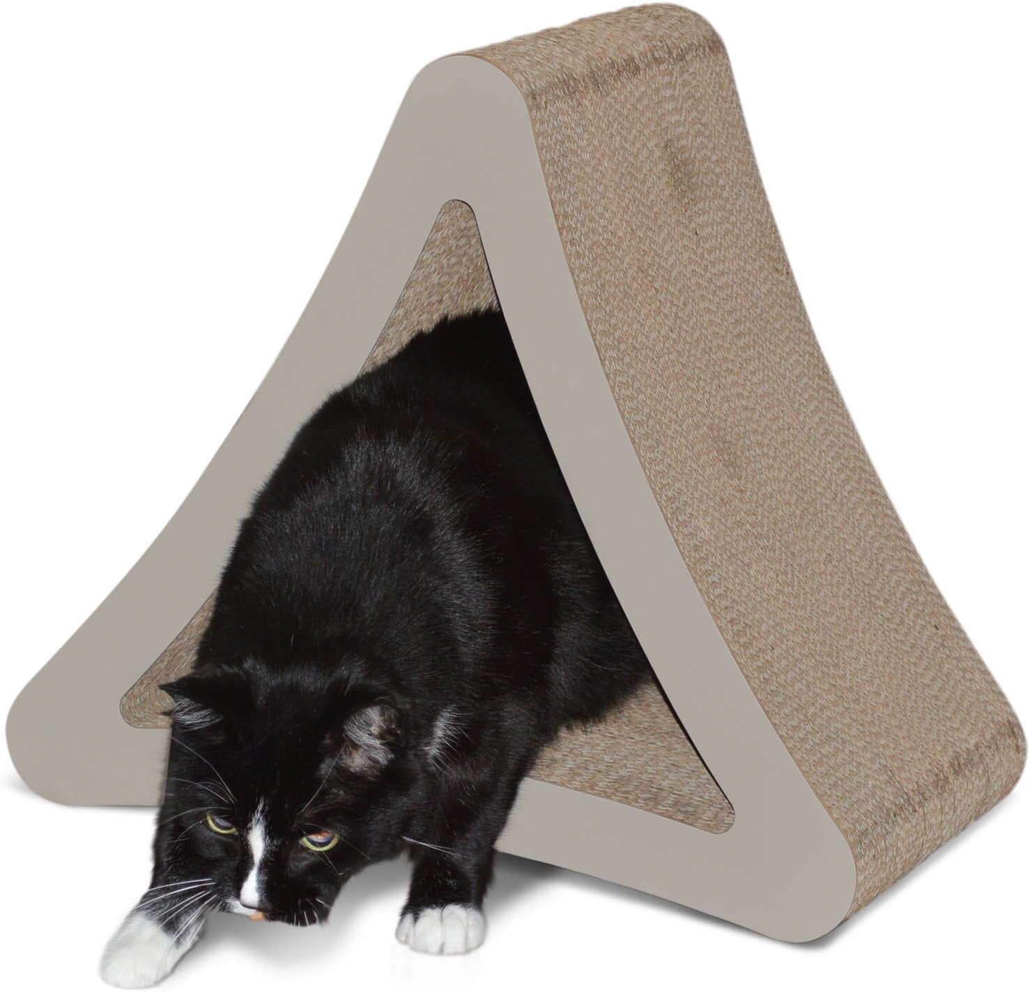 3-Sided Vertical Cat Scratching Post - Eco-Friendly Cardboard Lounge (18"/24")