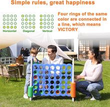 Load image into Gallery viewer, Jumbo 4 Connect in a Row Game - Adjustable for Kids &amp; Adults, Ideal for Outdoors