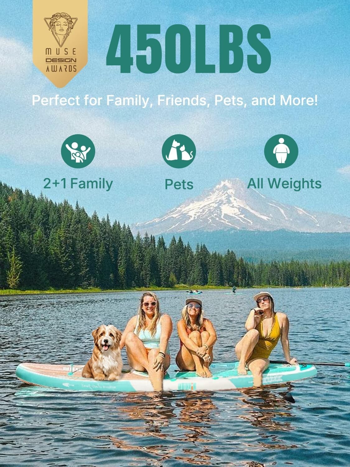 Lightweight Inflatable SUP with Accessories – Perfect for Fishing & Surfing