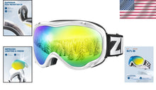 Load image into Gallery viewer, Comfy OTG Ski Goggles with Anti-Fog &amp; UV Protection - Ideal for Youth &amp; Adults