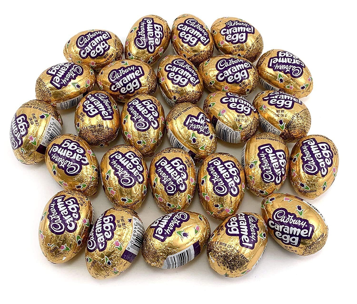 Gourmet Cadbury Milk Chocolate Easter Eggs - 48 Pack of Caramel Goodness