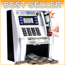 Load image into Gallery viewer, Kid-Friendly ATM Savings Bank with Debit Card &amp; Memory Function for Smart Saving