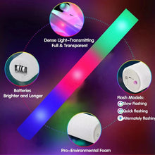 Load image into Gallery viewer, Eco-Friendly 105 PCS Foam Glow Sticks - Perfect for Raves, Concerts &amp; More