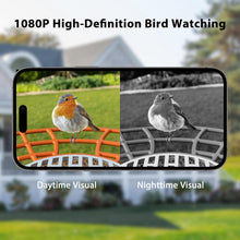 Load image into Gallery viewer, Solar-Powered Camera Bird Feeder with Seed Guard - Perfect Gift for Bird Lovers