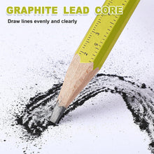 Load image into Gallery viewer, Professional Quality 200 Pcs Flat Carpenter Pencils &amp; Sharpeners for Woodwork
