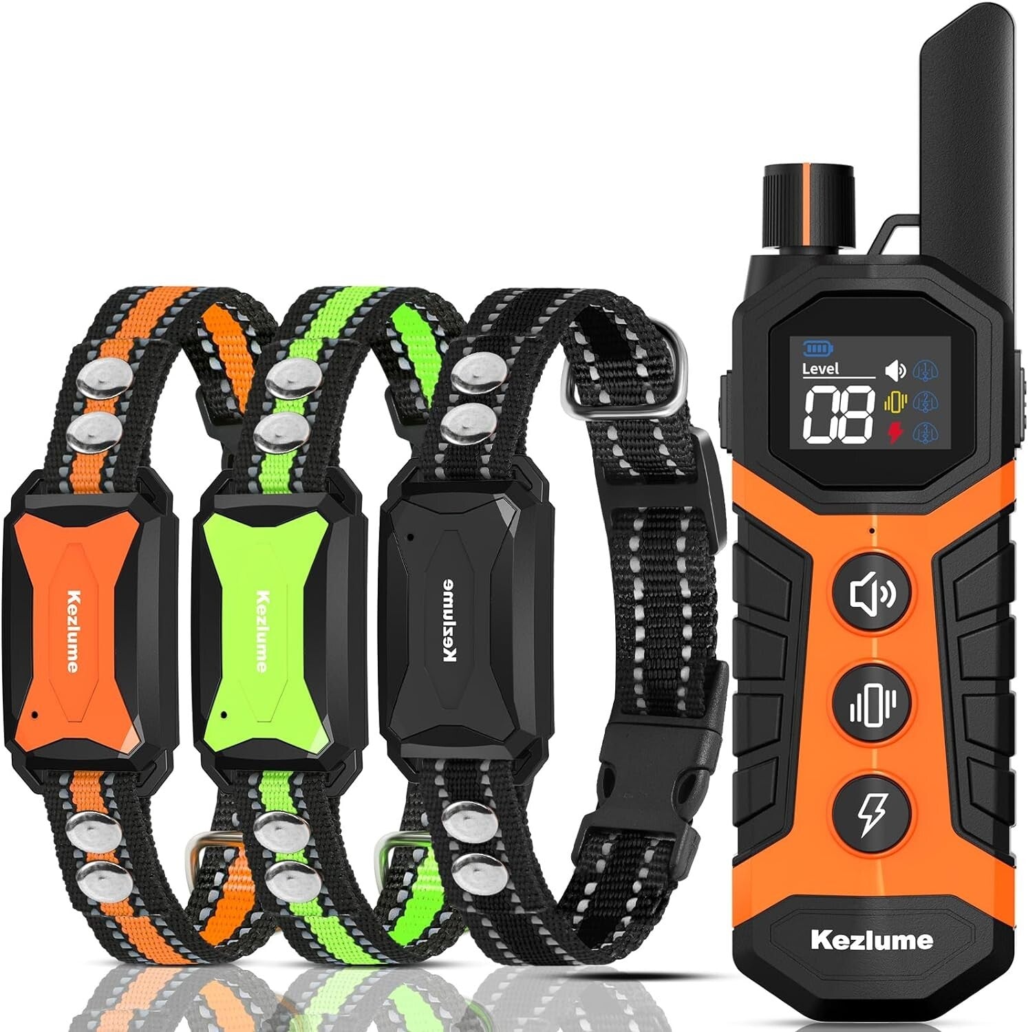 4000FT Dog Training Collar with Remote - Safe Shock E-Collar for All Breeds
