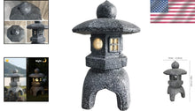 Load image into Gallery viewer, Weatherproof LED Pagoda Garden Light with Sensitive Light Sensing for Zen Spaces