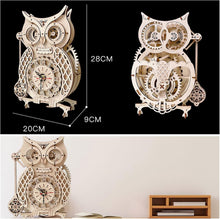 Load image into Gallery viewer, 3D Wooden Animal Puzzle Kit - Create a Functional Desk Clock &amp; Art Piece