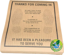 Load image into Gallery viewer, Case of 500 Recycled Brown Kraft Disposable Automotive Floor Mats - Eco-Friendly