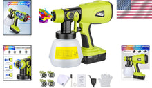 Load image into Gallery viewer, Cordless HVLP Paint Sprayer Compatible with Ryobi 18V - 4 Copper Nozzles