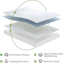 Load image into Gallery viewer, Full Size Electric Heated Mattress Pad - Personalized Warmth, Safety &amp; Comfort