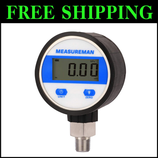 Compact 2-1/2" Stainless Steel Gauge for Accurate -15psi Vacuum Measurement