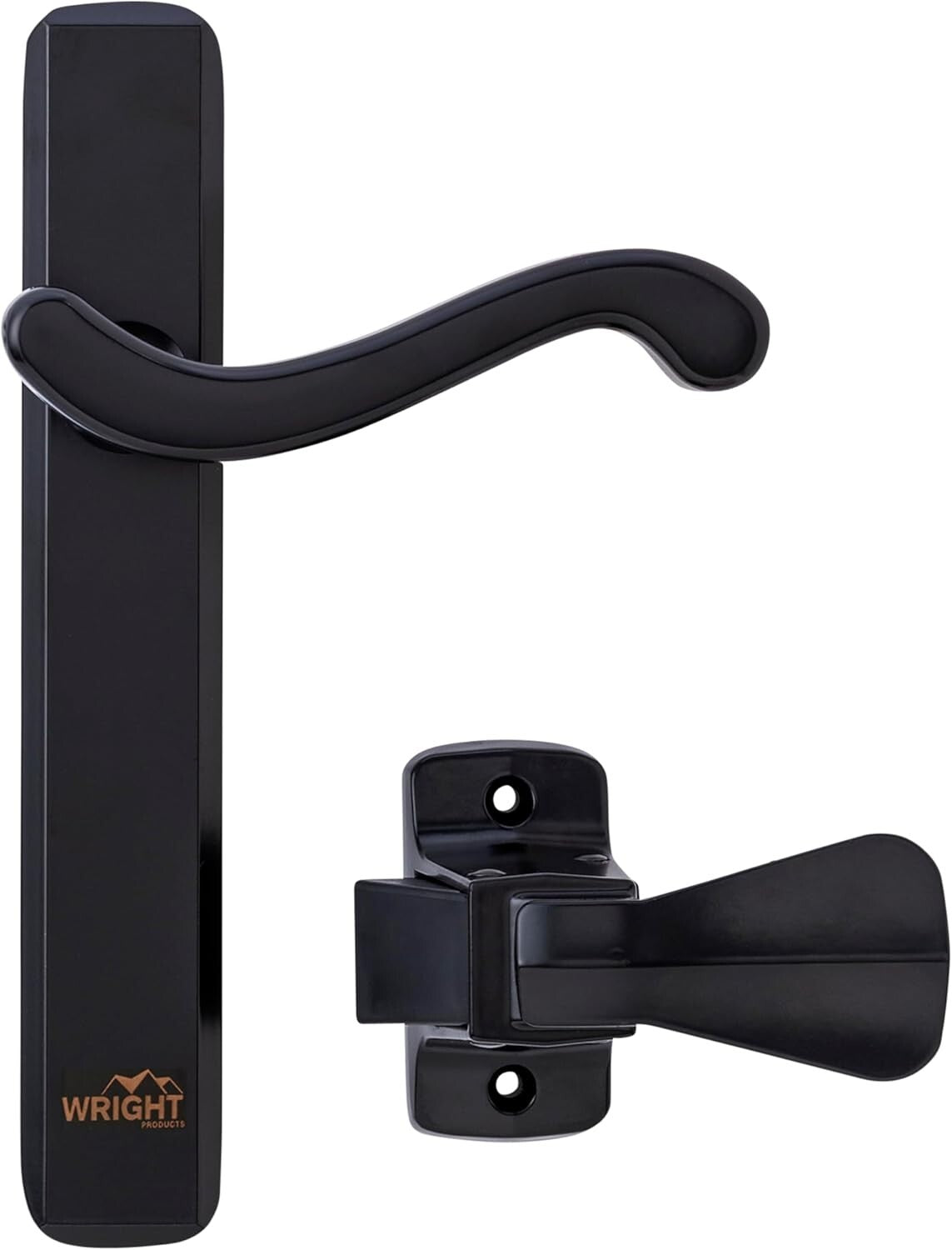 Classic Black Lever Mount Latch for Screen & Storm Doors – Easy to Install