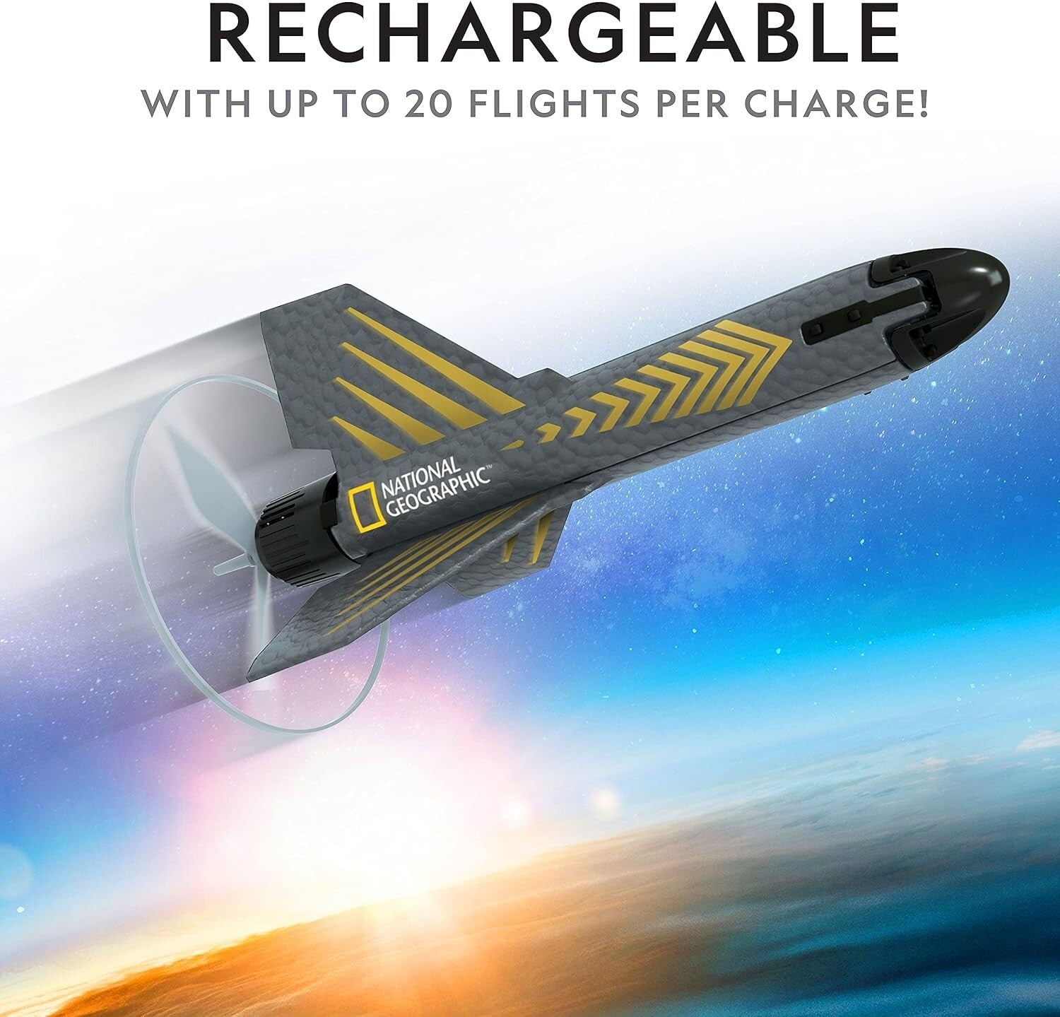 Advanced Motorized Rocket Toy for Kids – Launch to 200 ft with Easy Landing!