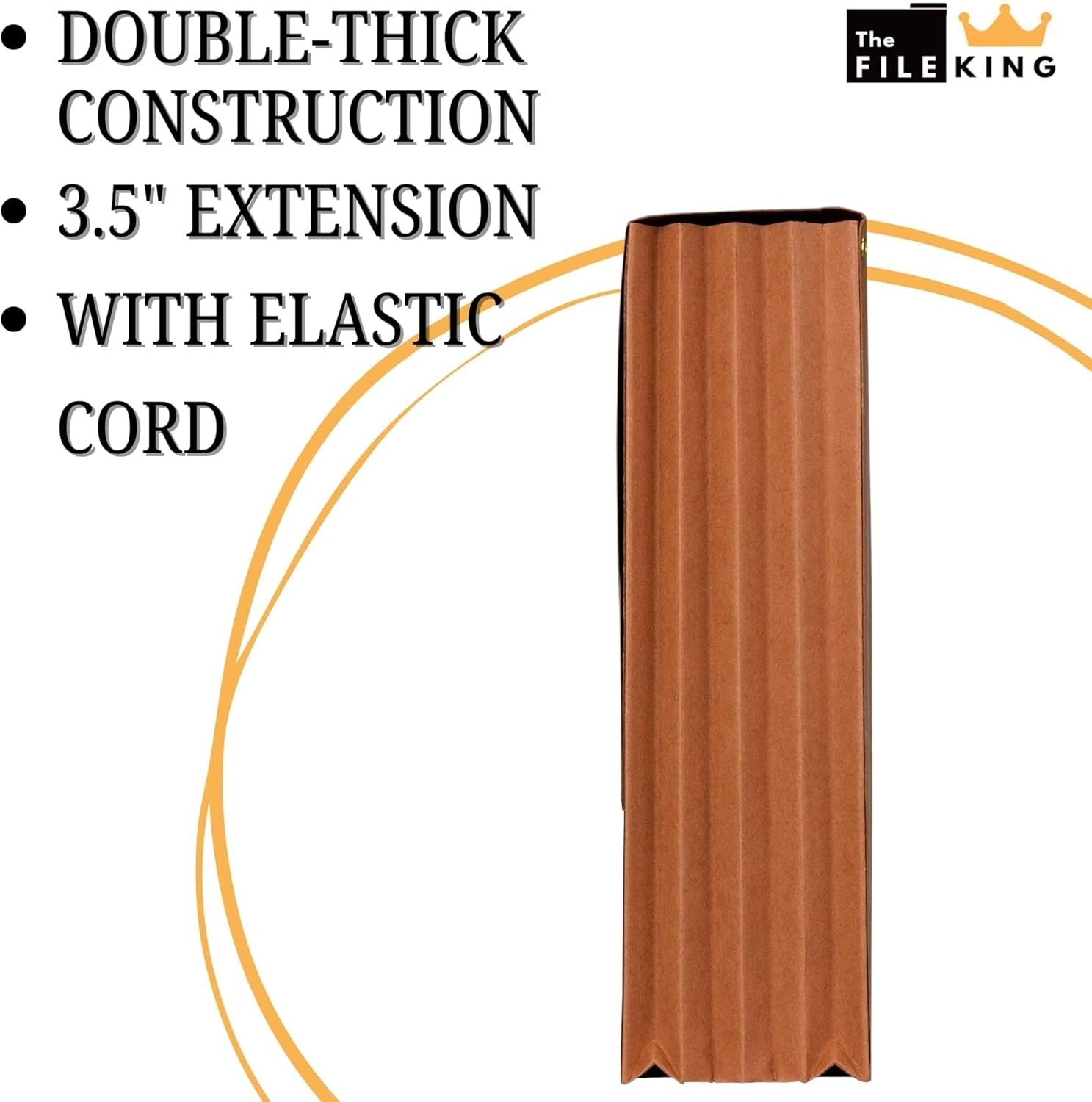 Eco-Friendly 50 Pack of Red Rope Expandable File Folders for Legal Size Files