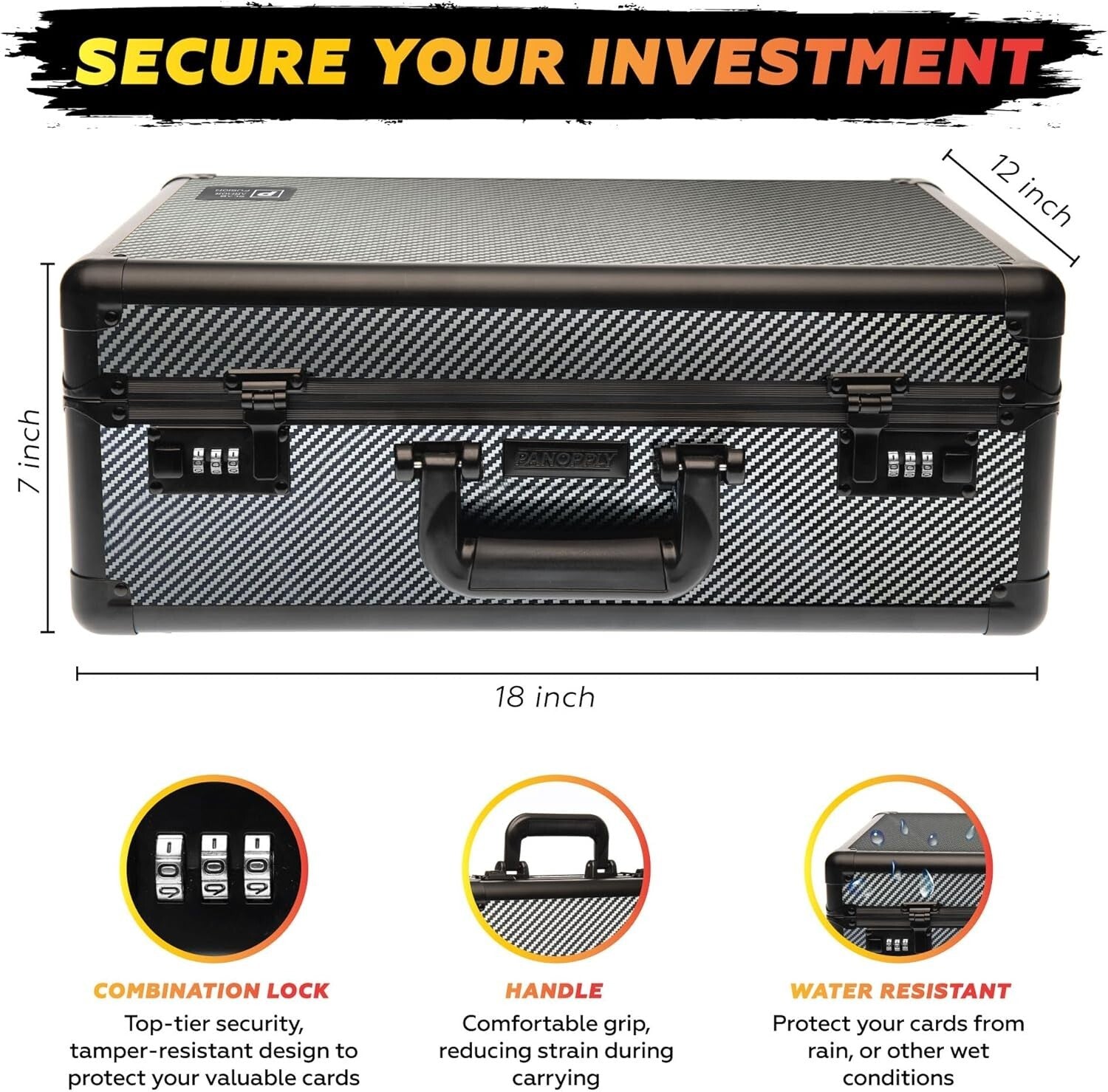 Enhance Your Collection with Our 4 Row Graded Card Case - Water-Resistant Design