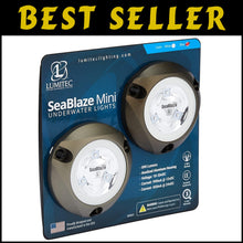 Load image into Gallery viewer, SeaBlaze Mini Underwater LED Boat Lights - Marine Grade, Bright Blue, Sold Pair