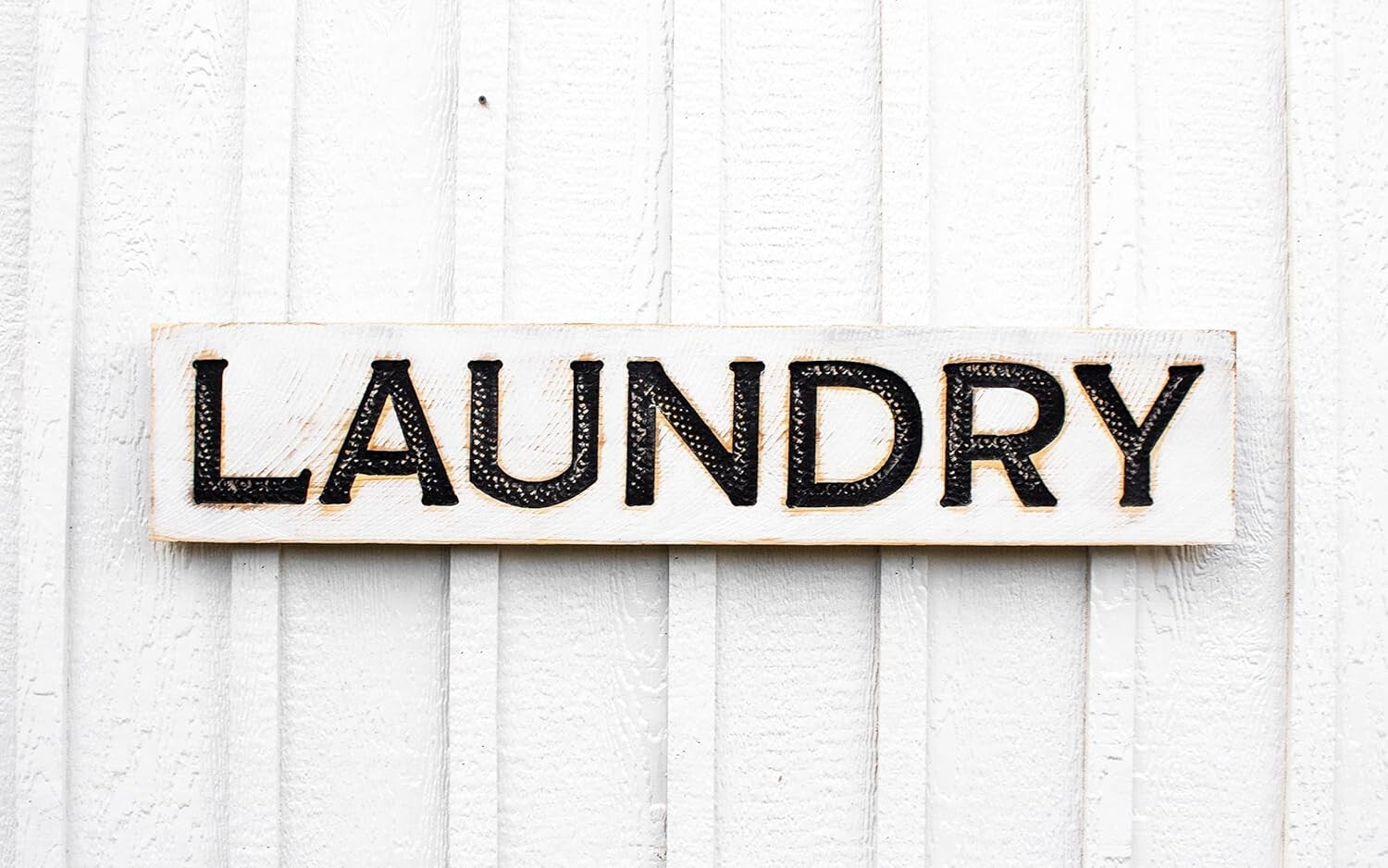 Charming Large 40"x8" LAUNDRY Sign - Handmade Rustic Wood Decor for Any Home