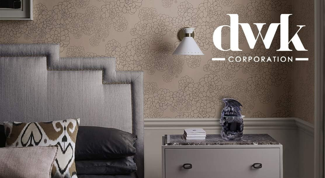 Black Resin Electric Oil Burner - Dragon Castle Guardian with Dimming Feature