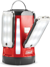 Load image into Gallery viewer, Versatile 4 Panel LED Camping Lantern with Rechargeable Batteries &amp; Flashlight