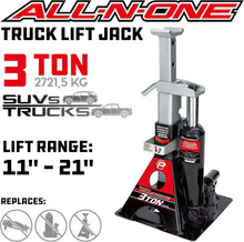 Load image into Gallery viewer, Aluminum 3 Ton Unijack with Ratcheting Safety Bar – Ideal for RVs and Trailers