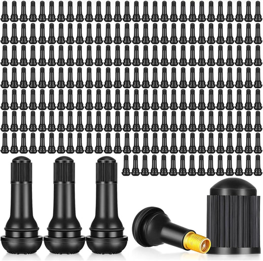 500 Ozone-Resistant Rubber Valve Stems – Perfect for Cars, Trucks & Bikes
